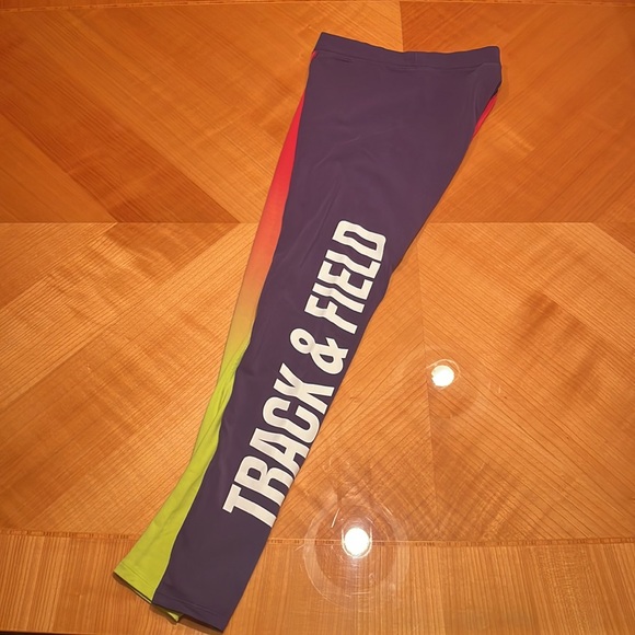 COPY - Nike Ombré Track and Field Neon Retro Leggings XS - Picture 3 of 5